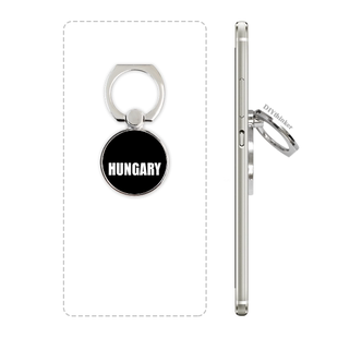 匈牙利国家英文名手机支架指环多功能黏贴桌面支撑定制定做