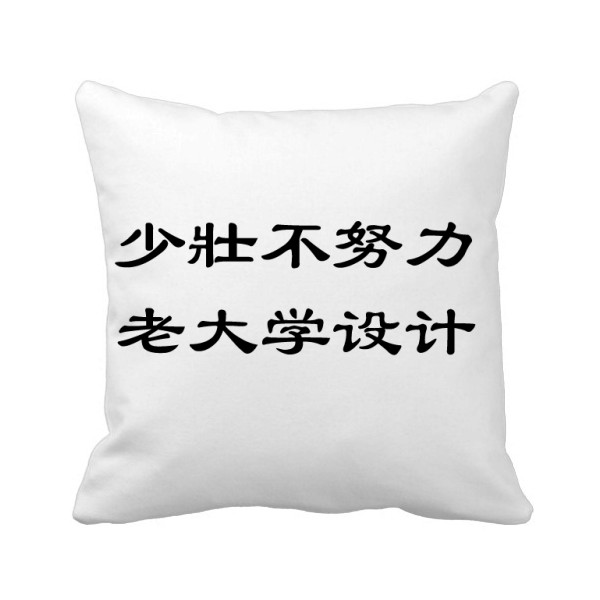 短句少壯不努力老大学设计方形抱枕靠枕沙发靠垫双面含芯礼物定制,模玩/动漫/周边/娃圈三坑/桌游,动漫毛绒/抱枕/坐垫,淘宝优惠券,粉丝福利购,淘宝优惠卷