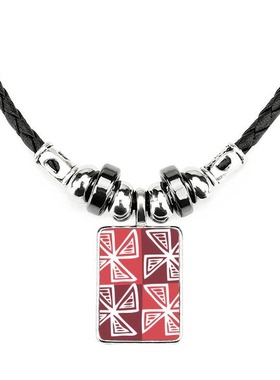 风车墨西哥图腾手绘饰品合金吊坠