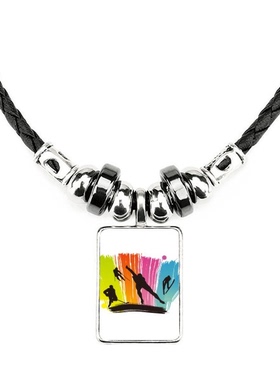 运动涂鸦饰品合金吊坠