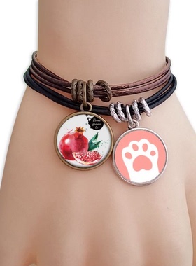 水果猫咪礼品原创设计风手链