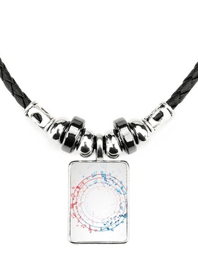 圆形音乐饰品合金礼物吊坠