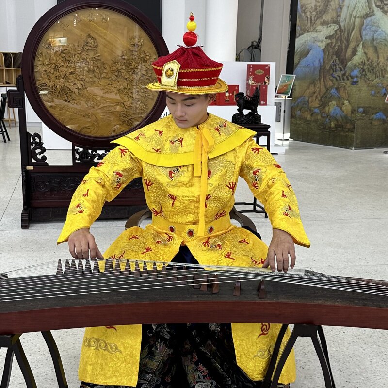 你要的织锦提花加刺绣龙袍来了