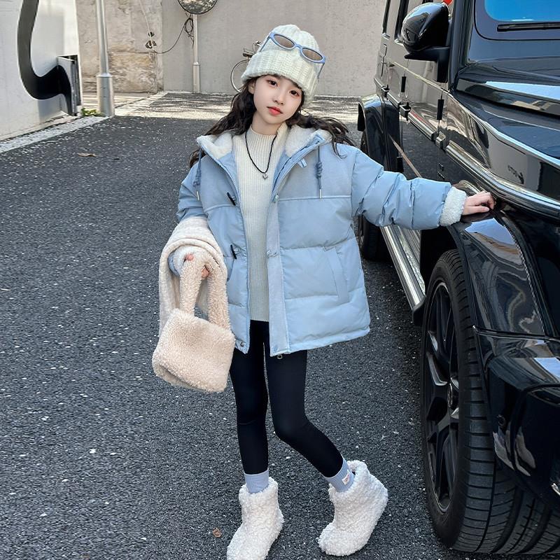 女童外套2025新款秋冬款棉服超好看羽绒棉衣初中生冬季加厚中大童
