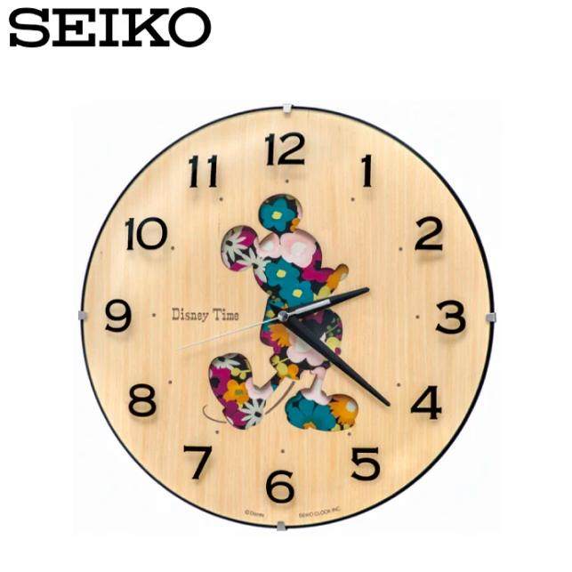 seiko精工迪士尼米老鼠木质挂钟