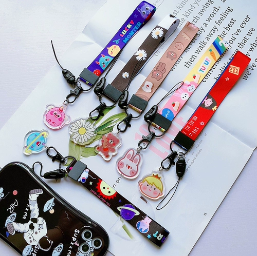 Huawei, совместимый мобильный телефон, ремешок, креативная подвеска, короткая цепь, защитный милый браслет для ключей