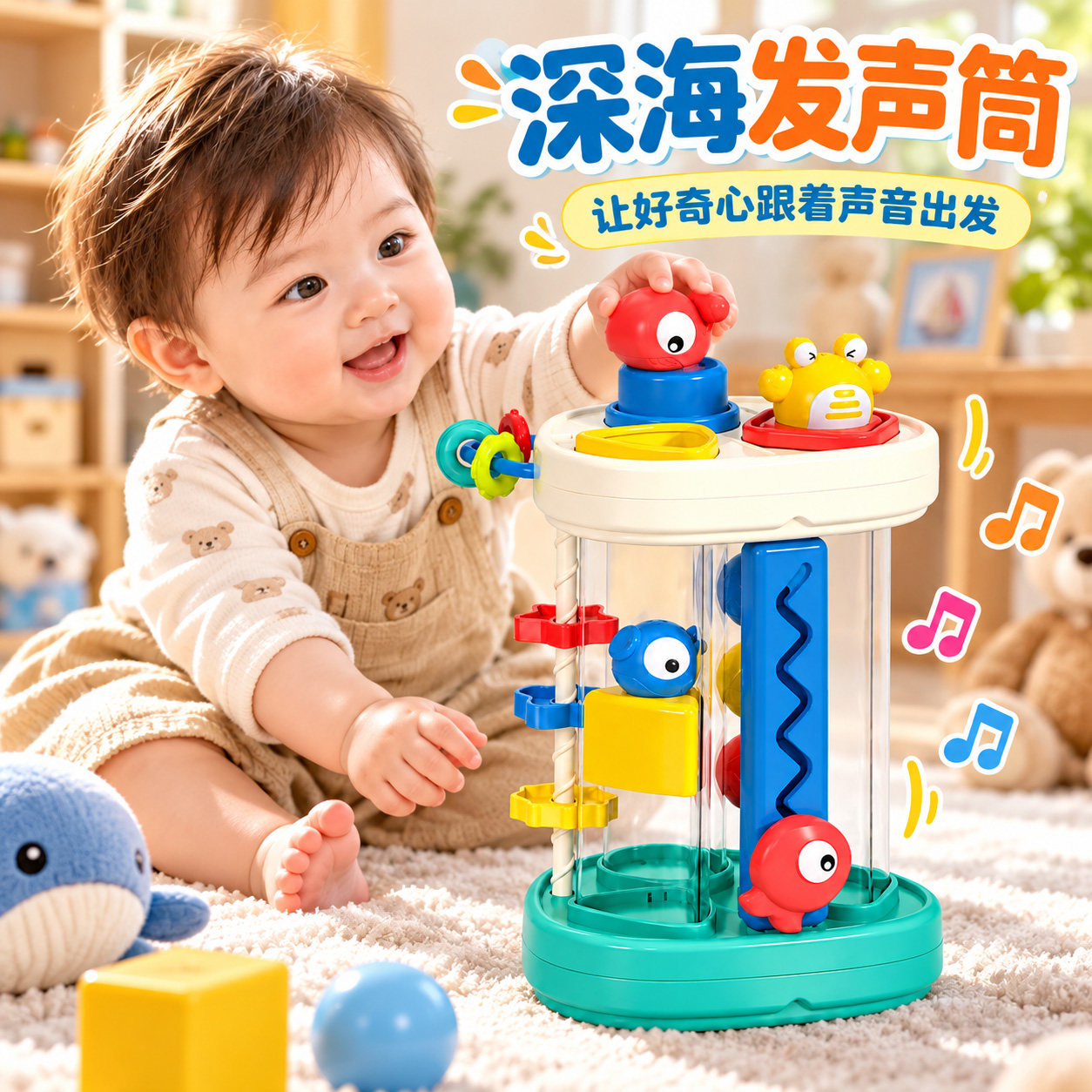 深海发声筒婴儿早教音乐盒
