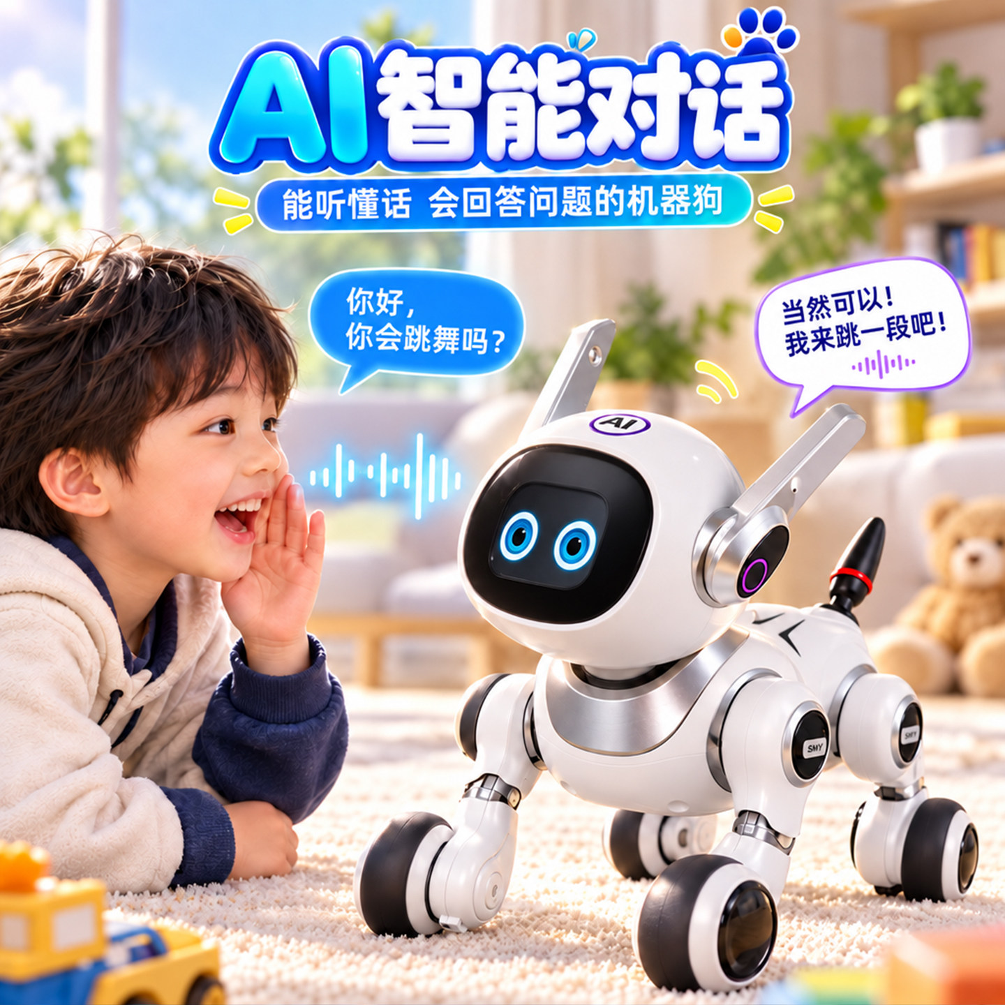 ai人工智能机器狗遥控可对话电子