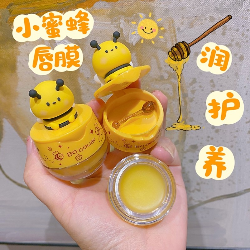 可爱果冻蜂蜜唇膜润唇膏保湿补水去死皮淡化唇纹护理少女学生