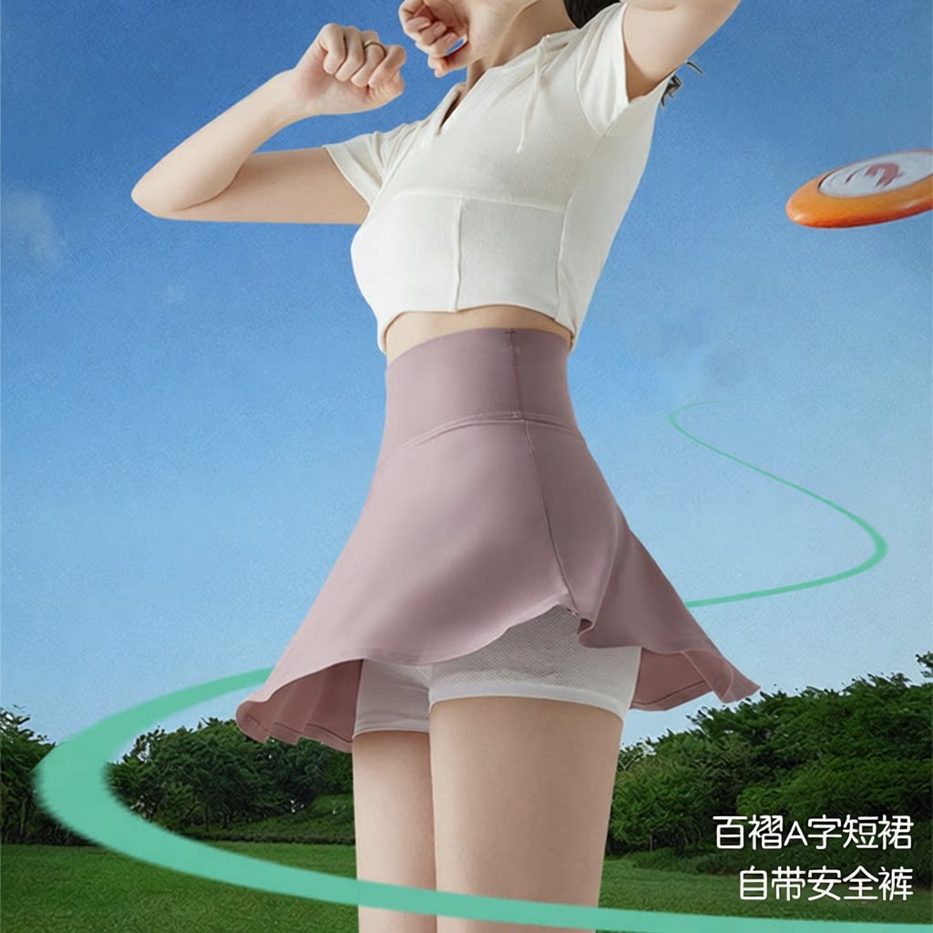 鲨鱼裙裤女外穿夏季安全打底裙裤薄款防走光收腹显瘦瑜伽运动短裙