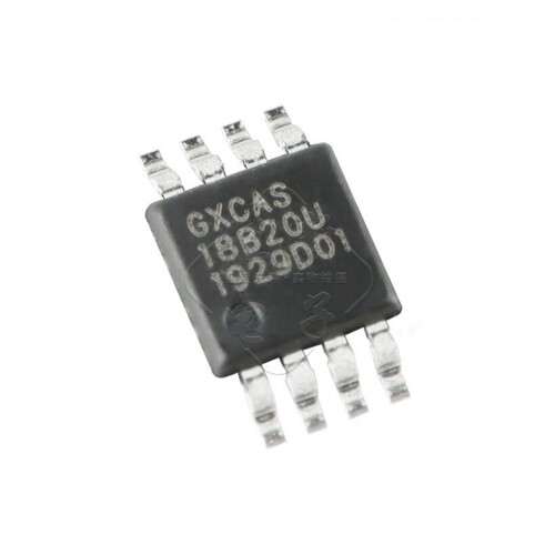 原装 GX18B20UH MSOP-8 可编程分辨率单总线高精度温度传感器芯片