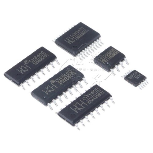 CH340G/CH340C/CH340E/340T/340B 340N/340K/S USB转串口芯片 SOP