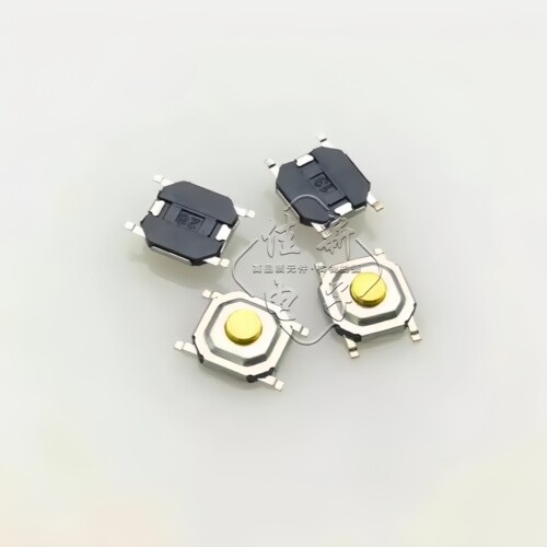 1件100只 液晶电视贴片按键开关 4*4*1.7mm 轻触微动开关按钮开关