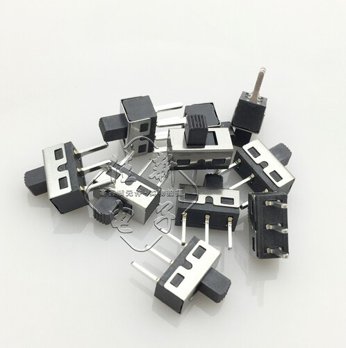 高寿命拨动开关 SS12D10G5脚距4.7MM 1P2T 黑 2档3直脚 柄G高5MM