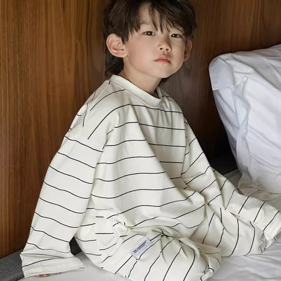 宝宝中大童春秋款条纹男