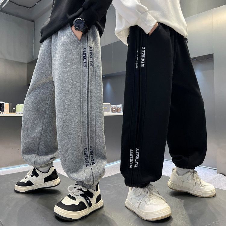 男童裤子春装刺绣儿童运