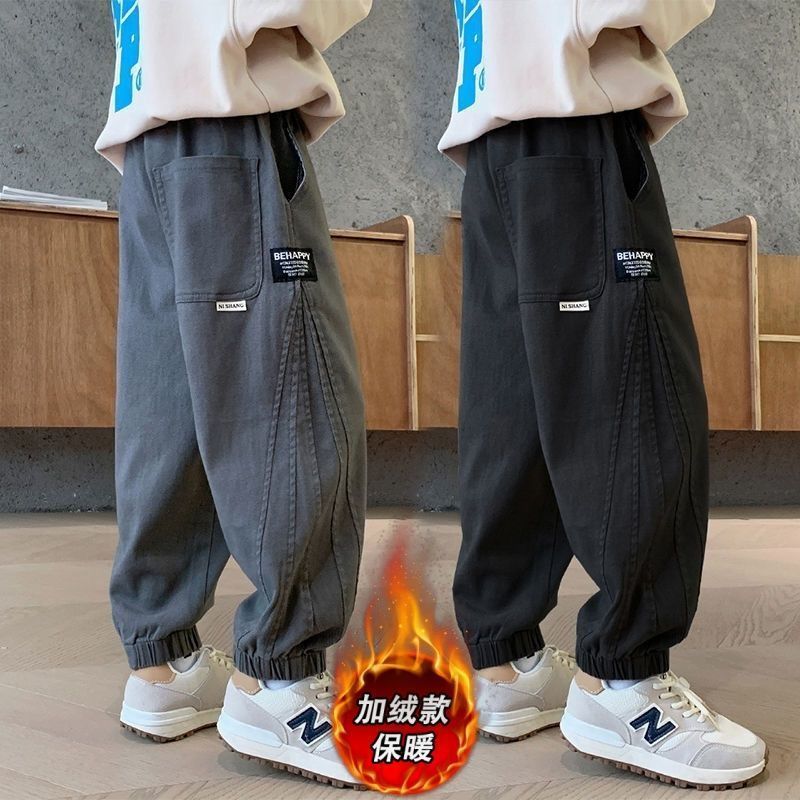 男童裤子春秋冬款2024新