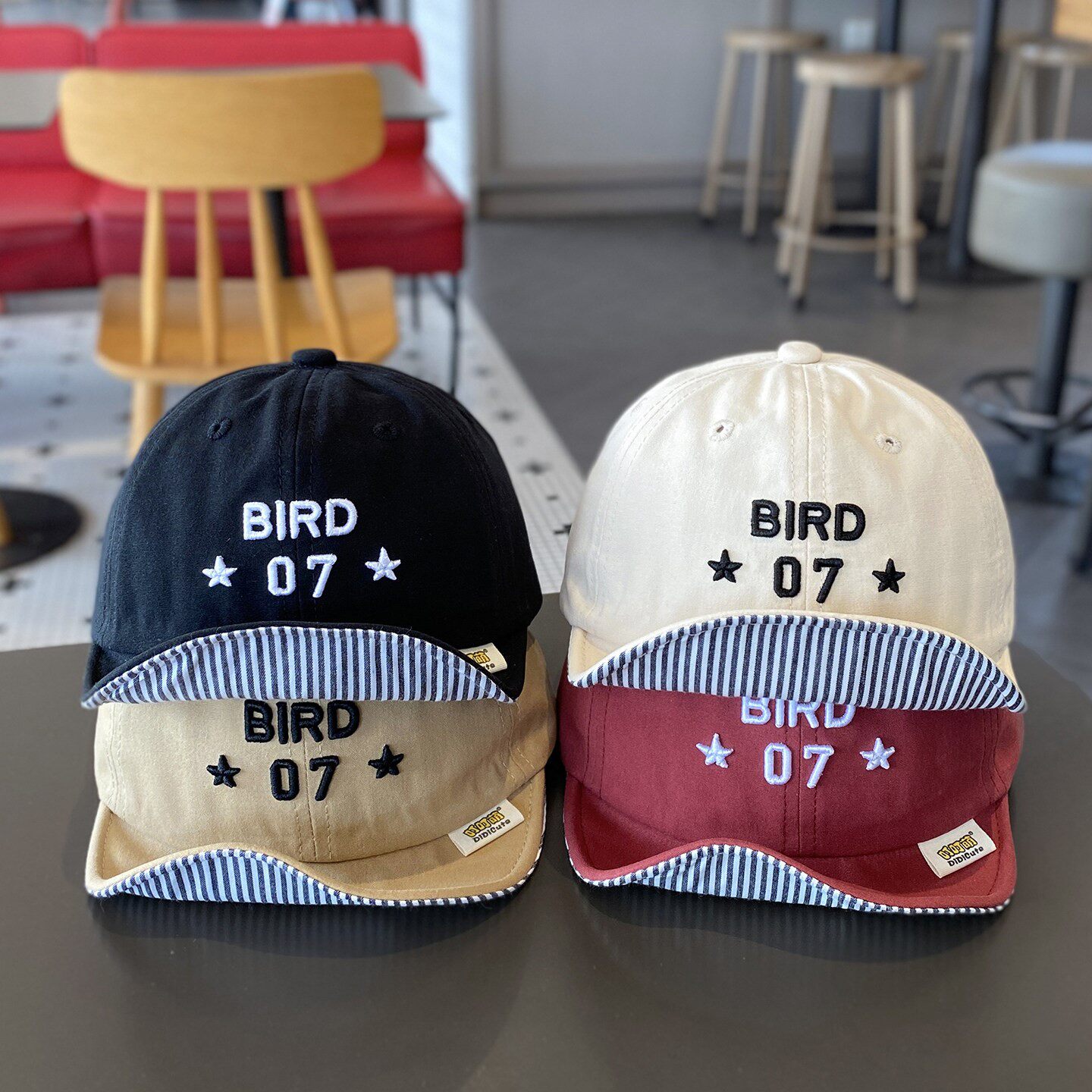 宝宝帽子春秋季薄款个性洋气鸭舌帽婴儿遮阳防晒软檐字母棒球夏潮