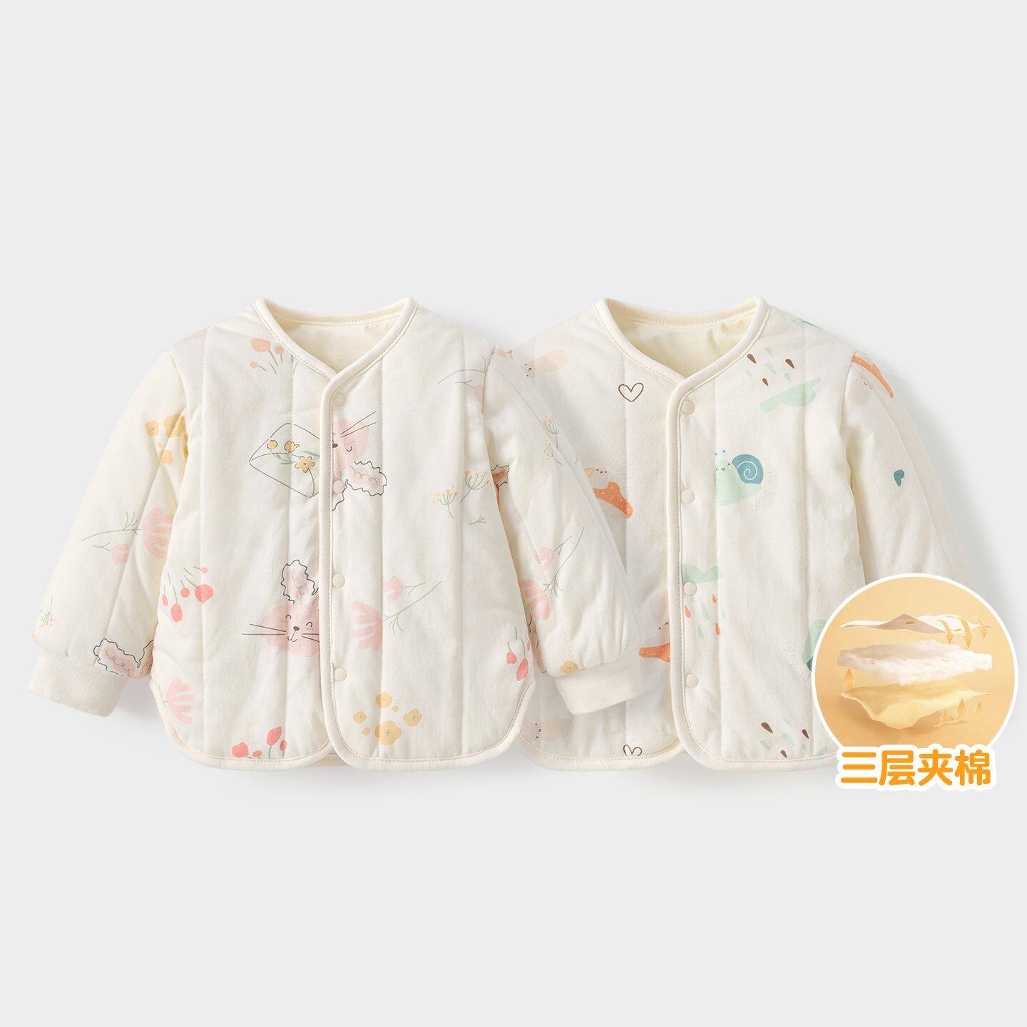 婴儿棉袄秋冬儿童夹棉保