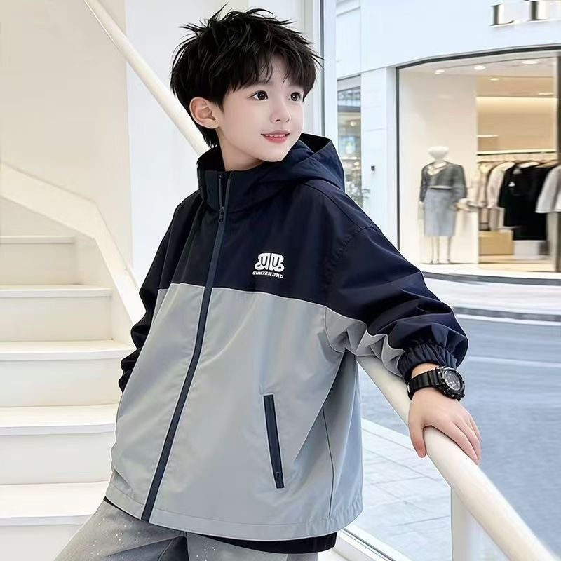 男童春装冲锋衣韩版洋气