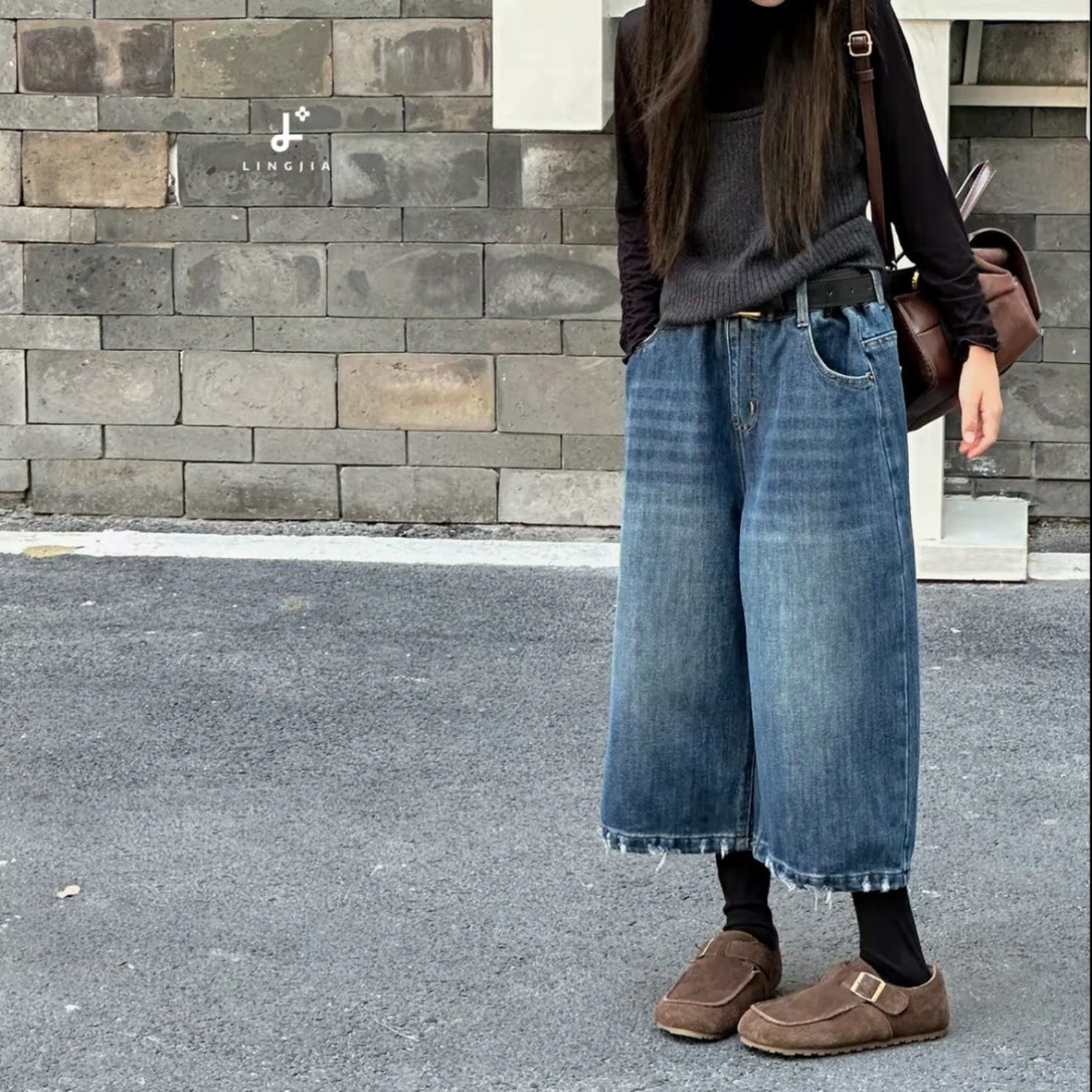 女童秋季八分裤儿童春秋