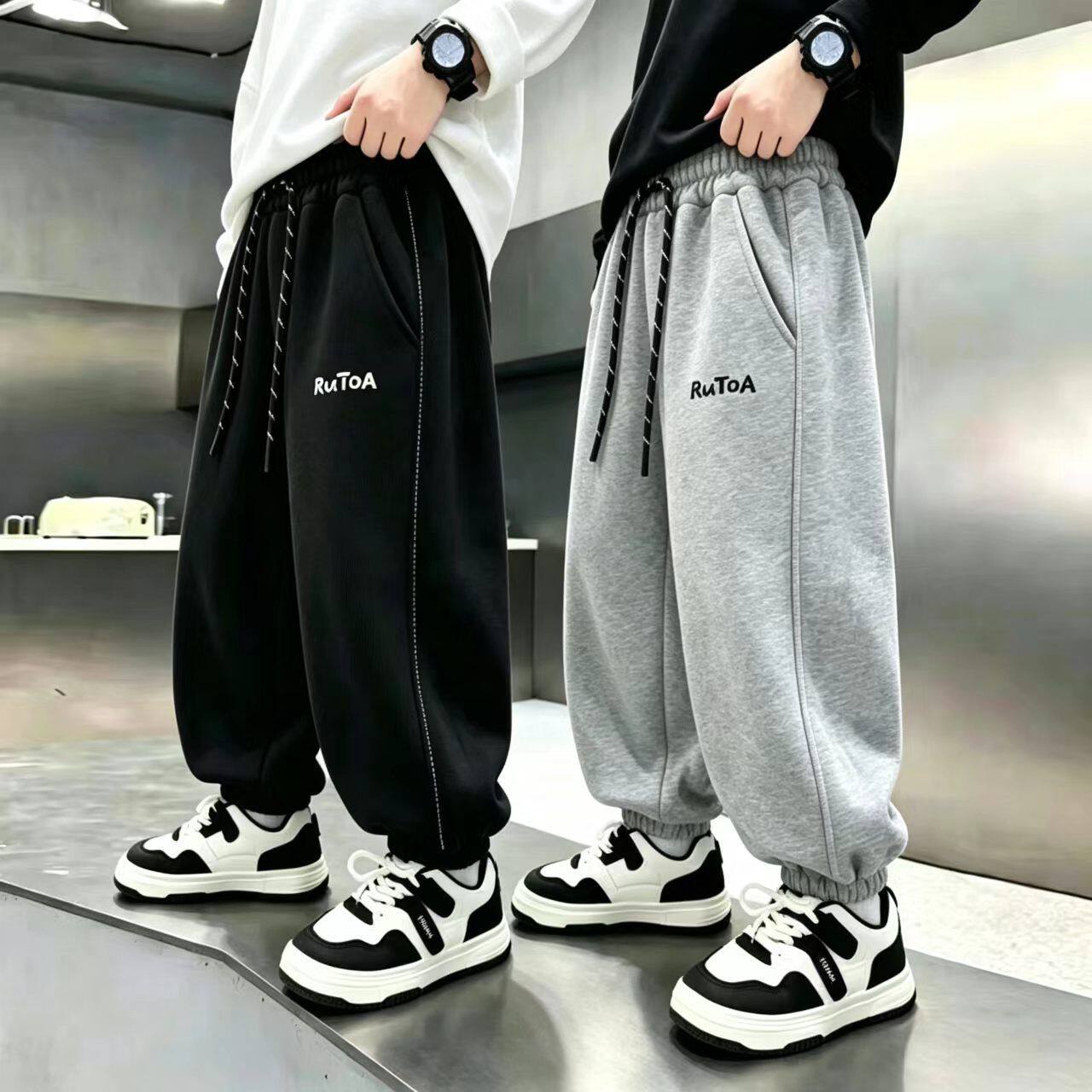 儿童春秋卫裤新款男童女