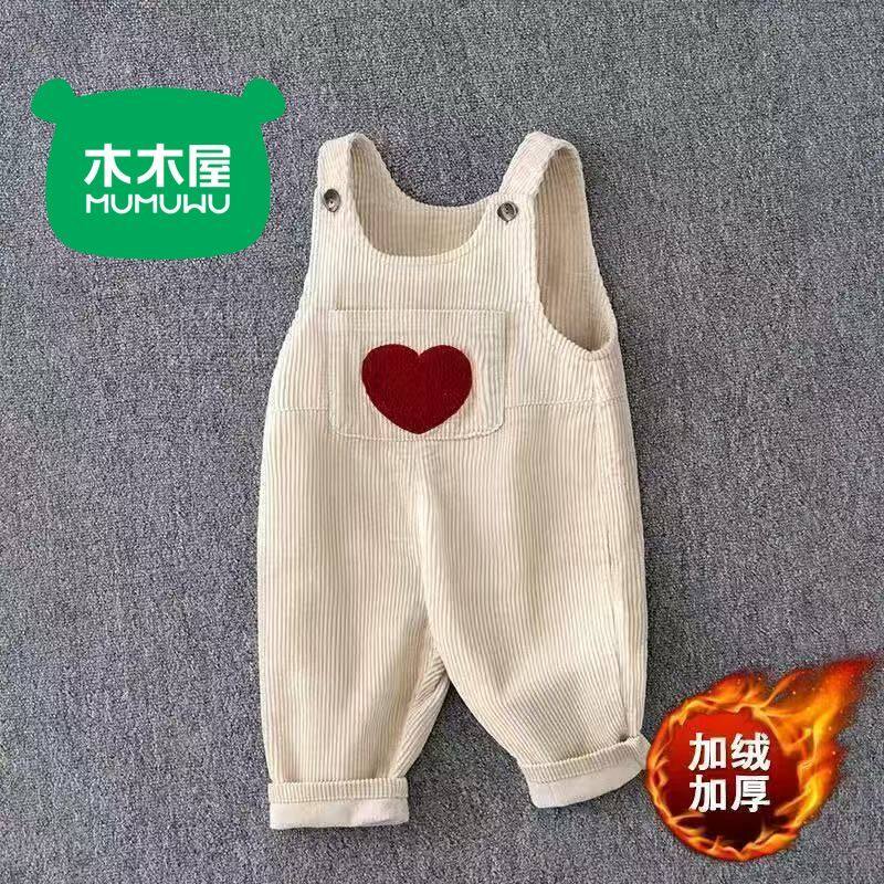 儿童宝宝背带裤灯芯绒婴