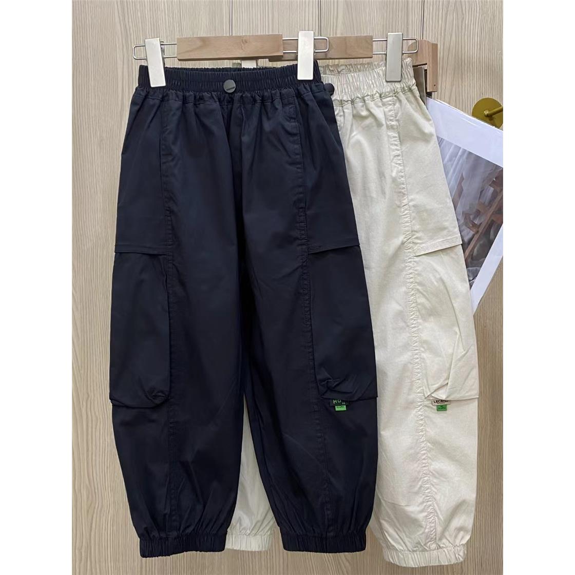 春夏季全棉工装裤儿童夏
