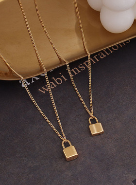 欧美ins饰品小众设计感钛钢18k金