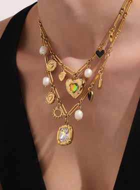 摩天轮不锈钢方块锆石DIY配件项