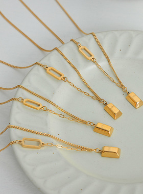 ins冷淡风复古字母吊坠小众饰品