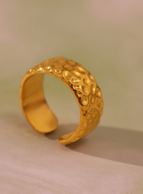 摩天轮跨境几何百搭食指戒小众气