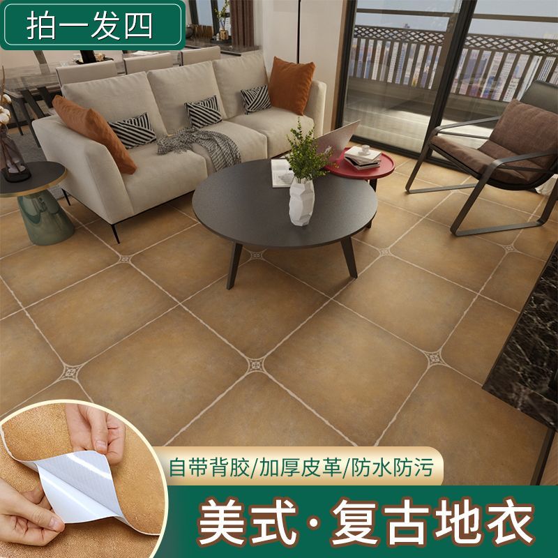 复古瓷砖地板贴耐磨自粘