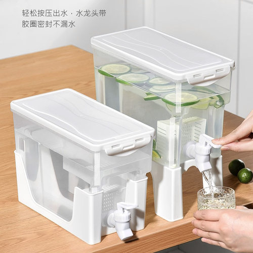 冷水壶带龙头滤网家用冰
