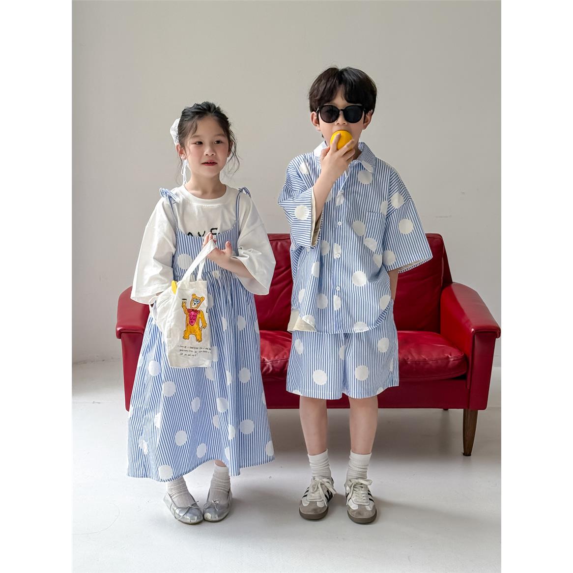 儿童套装2026夏男女童韩