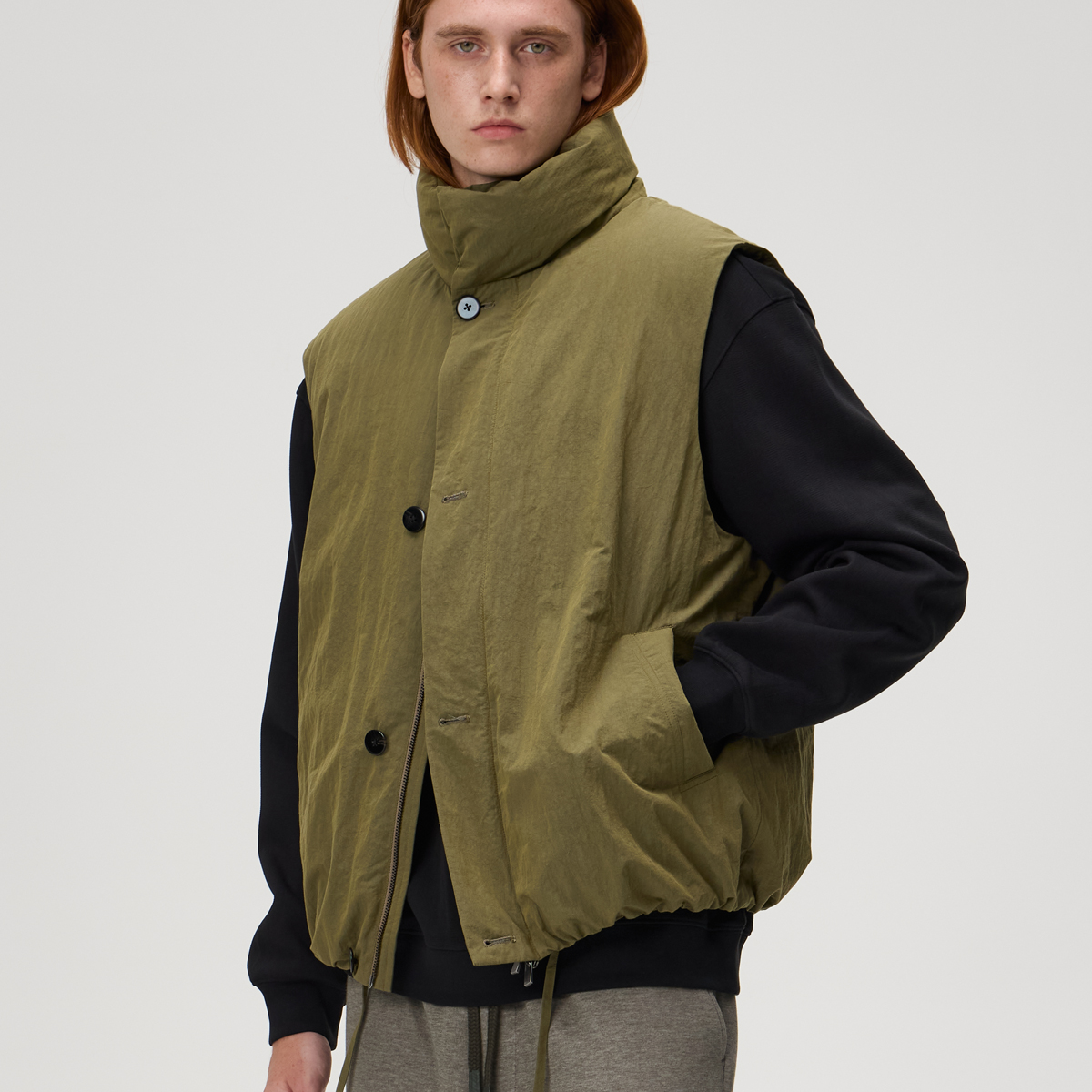 BSIJA羽绒服立领轻薄羽绒马夹