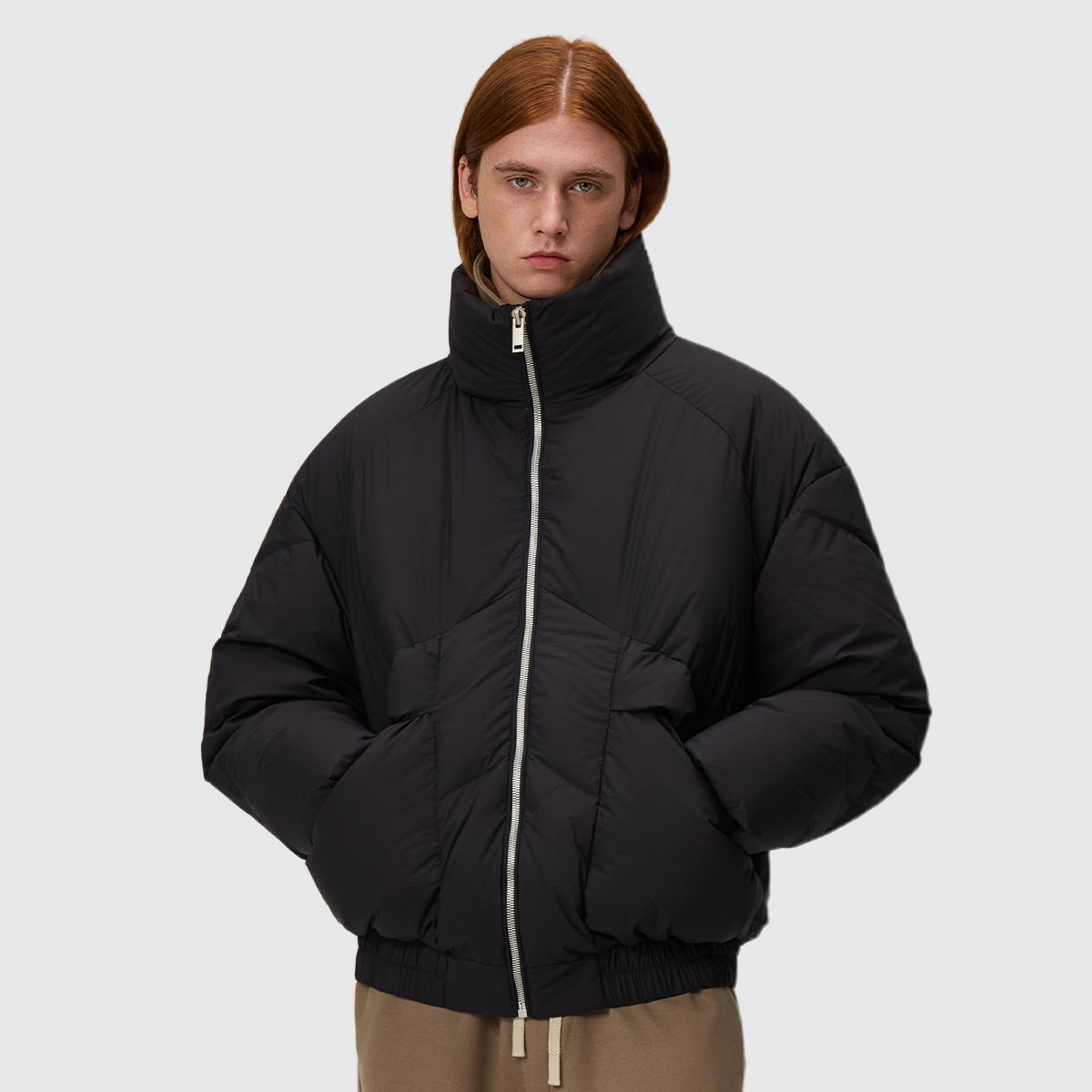 BSIJA高密防风锁温男款羽绒服