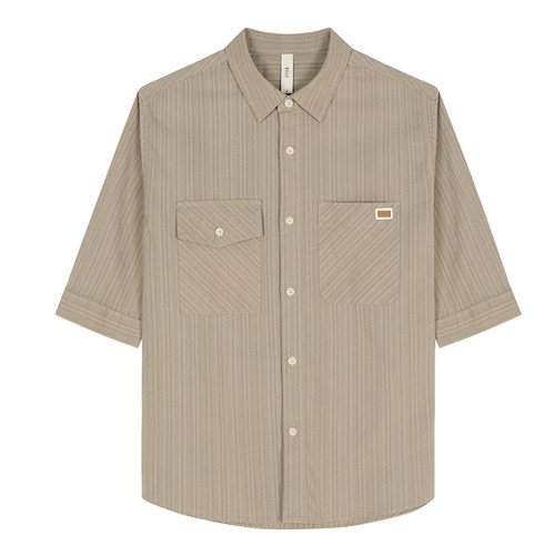 BSIJA/毕厶迦2025夏季男中袖衬衫