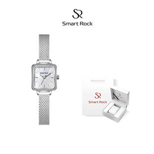 SMART ROCK手表石英石小众轻奢腕表简约百搭小方块钻石女士表
