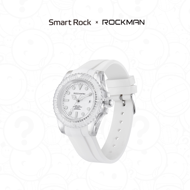 SMART ROCK x ROCKMAN系列男女同款夜光表盘石英机芯生活防水国表