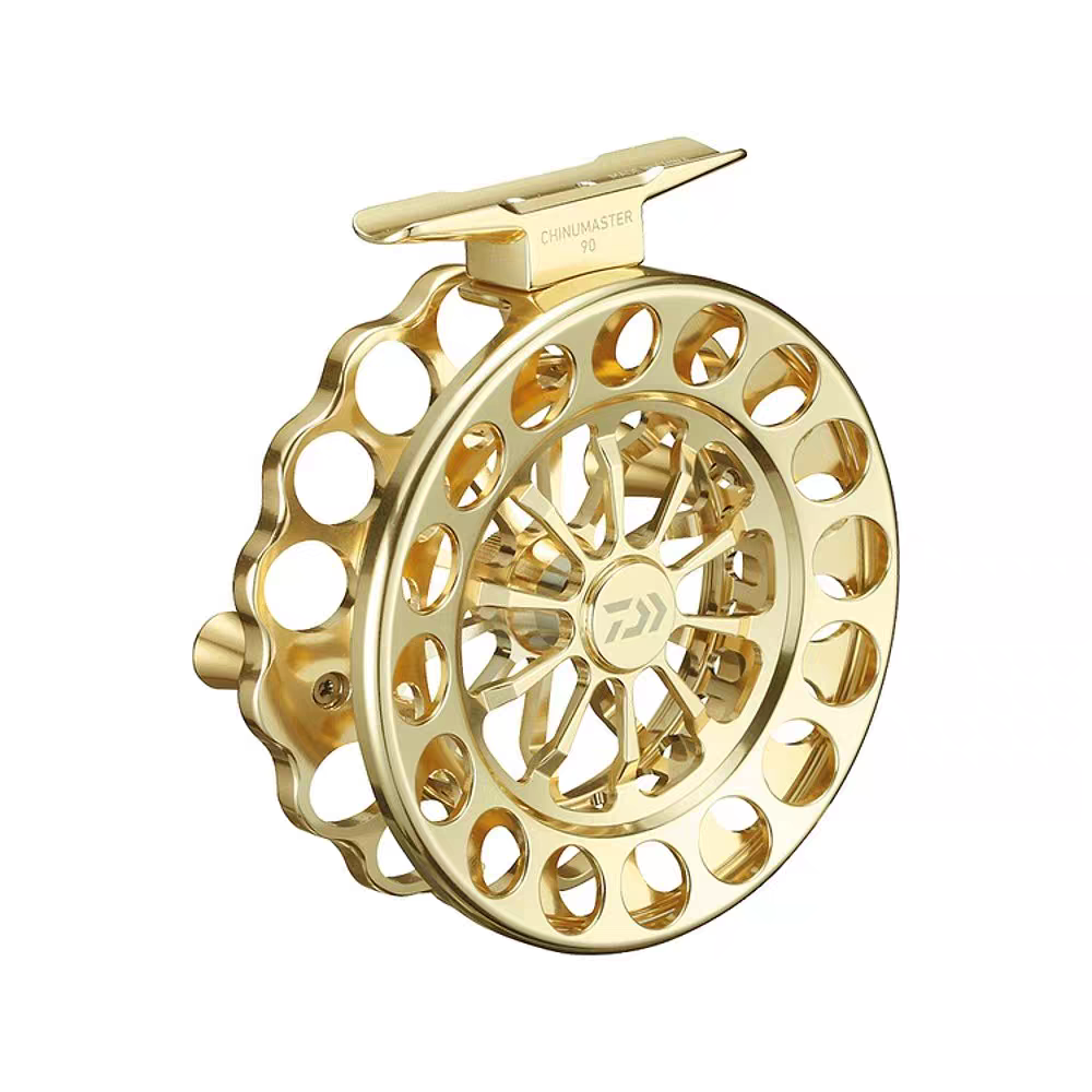 DAIWA19款CHINUMASTER90前打黑吉轮无卸力铝合金大轮径