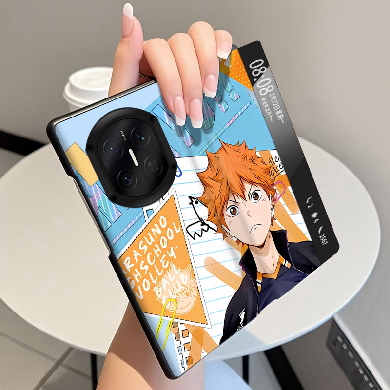 排球少年适用华为MateX7手机壳翻盖全包皮套MateX6折叠屏磁吸智能视窗MateX5中轴MateX3铰链MateX2保护套