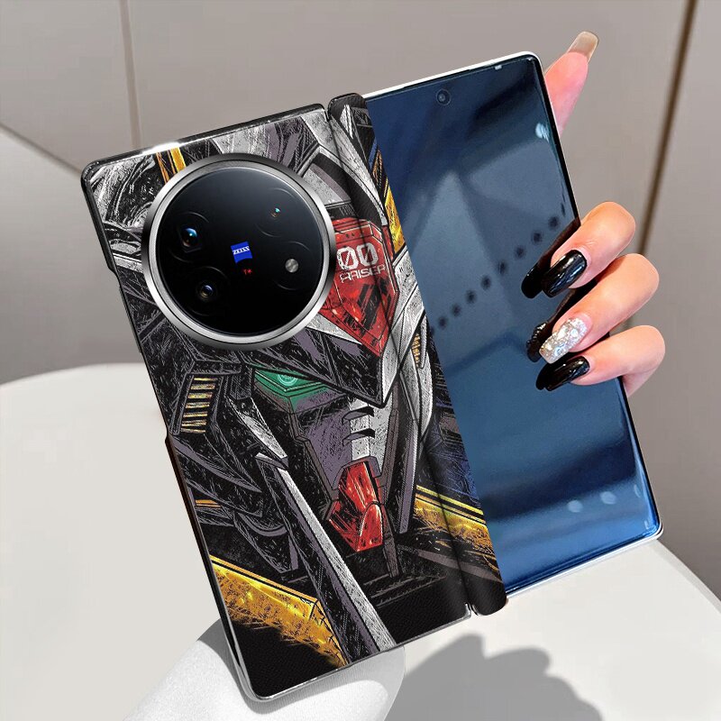 新未来战士适用vivoXFold5手机壳磁吸中轴XFold3全包铰链XFold3Pro折叠屏高级电镀vivo XFold3超薄防摔保护套