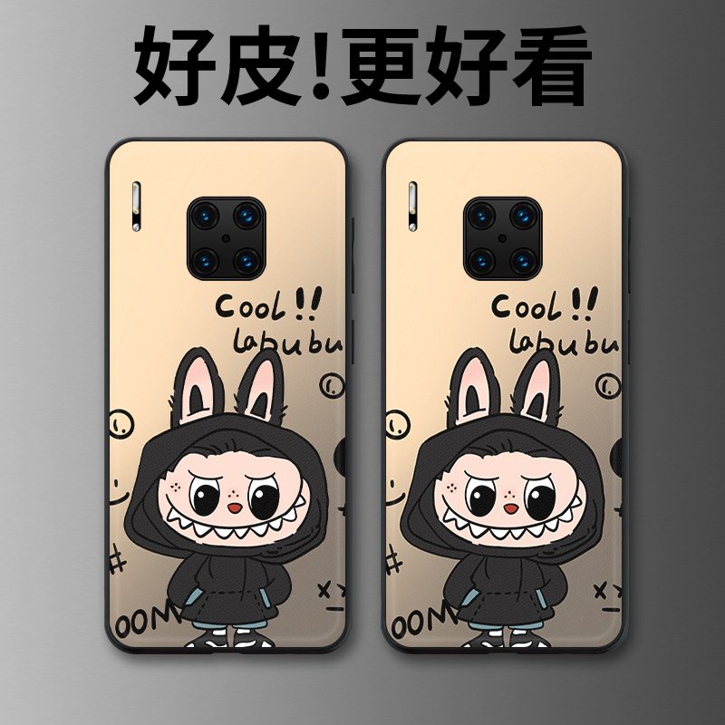 潮酷公仔适用华为Mate30rs保时捷手机壳高级皮革纹Mate20RS保时捷个性潮牌MateRS超薄镜头全包防摔保护套