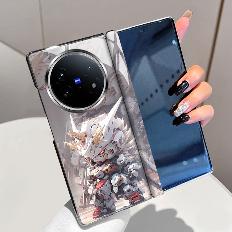 机甲对决适用vivoXFold5手机壳磁吸中轴XFold3全包铰链XFold3Pro折叠屏高级电镀vivo XFold3超薄防摔保护套