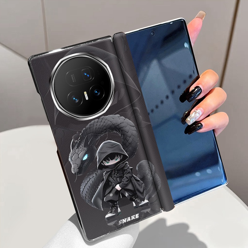 暗夜龙影适用荣耀MagicV5手机壳磁吸中轴MagicV3全包铰链MagicVs3折叠屏MagicV2高级电镀Vs2超薄防摔保护套