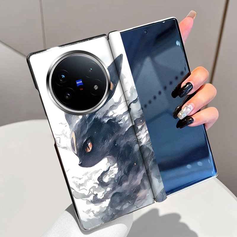 幽影之灵适用vivoXFold5手机壳磁吸中轴XFold3全包铰链XFold3Pro折叠屏高级电镀vivo XFold3超薄防摔保护套