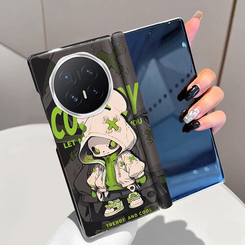 潮流小鬼适用荣耀MagicV6手机壳磁吸中轴MagicV5皮套MagicV3折叠屏MagicVs3/MagicV2rsr电镀MagicVs2保护套