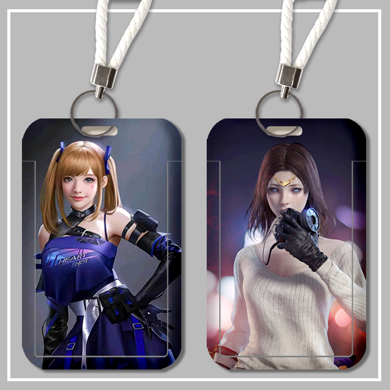 学生校园饭卡套门禁公交地铁卡工作证件卡套带挂绳穿越火线CF游戏