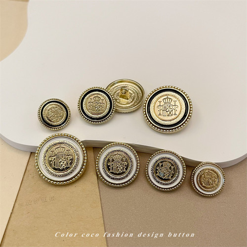 Colorcoco时尚英伦风金属纽扣